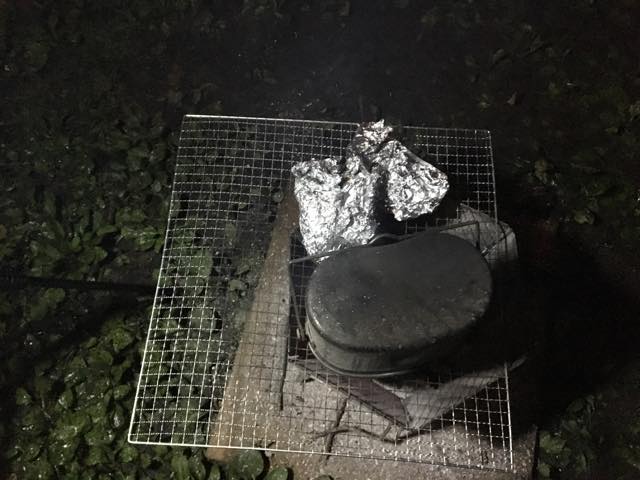 米ができたら最後にひっくり返す